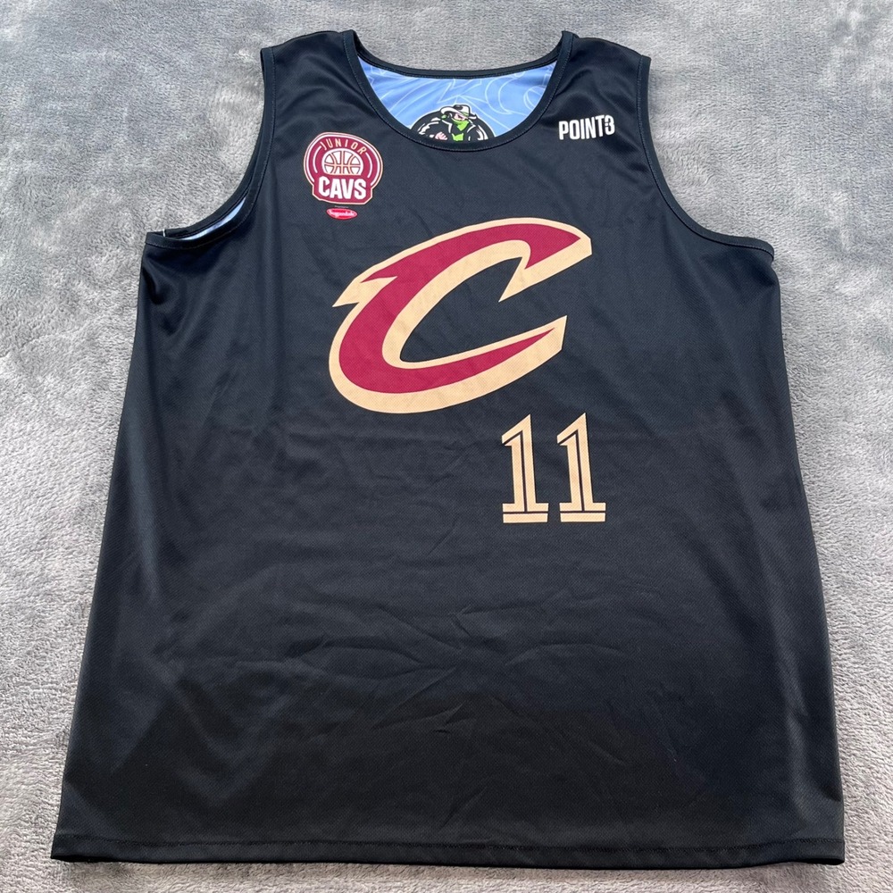 Point3 Junior Cavs Cleveland Cavaliers Reversible Jersey Blue Black Kids Medium